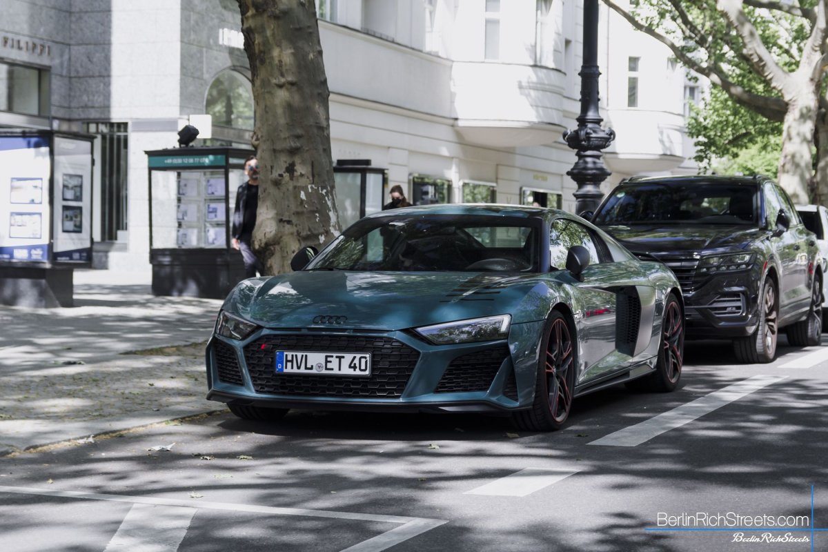 Audi R8 V10 Performance (2019) Green Hell Edition spotted in Berlin — BerlinRichStreets